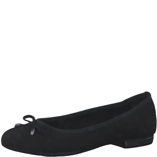 MARCO TOZZI Damen Ballerinas mit Schleife Vegan, Schwarz (Schwarz), 36 EU von MARCO TOZZI