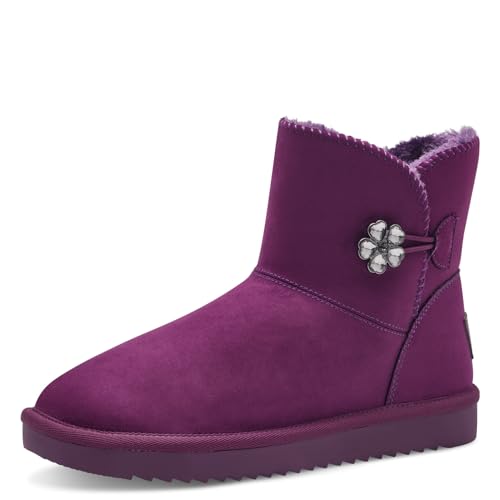 MARCO TOZZI Damen Boots Winter Gefüttert, Rosa (Grape), 38 EU von MARCO TOZZI