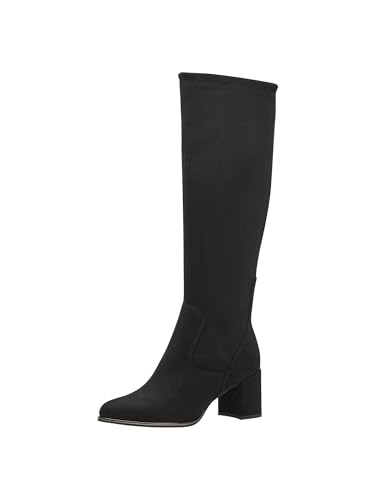 MARCO TOZZI Damen Hohe Stiefel mit Absatz Spitz Elegant, Schwarz (Black), 39 EU von MARCO TOZZI