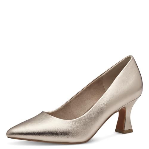 MARCO TOZZI Damen Pumps Spitz Vegan, Beige (Platinum), 36 EU von MARCO TOZZI