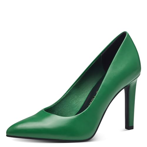 MARCO TOZZI Damen Pumps Spitz Vegan, Metallisch (Grün), 40 EU von MARCO TOZZI