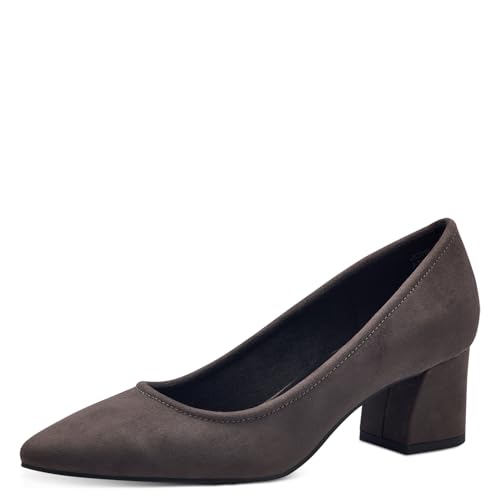 MARCO TOZZI Damen Pumps Spitz mit Blockabsatz, Grau (Anthracite), 40 EU von MARCO TOZZI