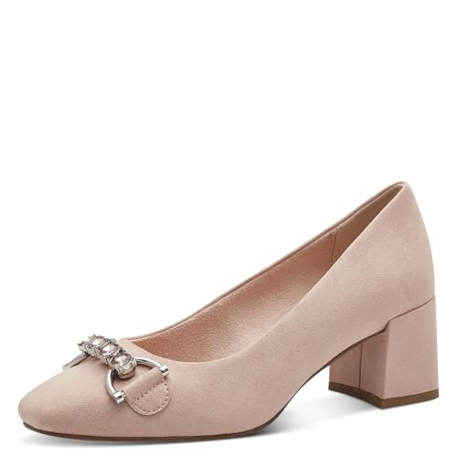 MARCO TOZZI Damen Pumps mit Blockabsatz Vegan, Beige (Powder), 40 EU von MARCO TOZZI