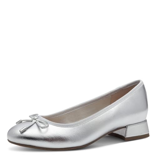 MARCO TOZZI Damen Pumps mit Schleife Elegant, Silber (Silver), 36 EU von MARCO TOZZI