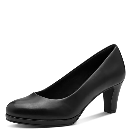 MARCO TOZZI Damen Pumps mit Blockabsatz Vegan, Schwarz (Black), 38 EU von MARCO TOZZI