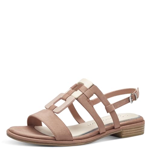 MARCO TOZZI Damen Sandalen mit Absatz mit Verstellbarem Riemen Sommer, Mehrfarbig (Nude Comb), 40 EU von MARCO TOZZI