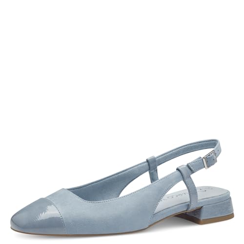 MARCO TOZZI Damen Slingpumps mit Verstellbarem Riemen Vegan, Blau (Polar Comb), 36 EU von MARCO TOZZI