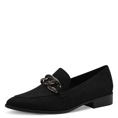 MARCO TOZZI Damen Slipper mit Blockabsatz Elegant, Schwarz (Schwarz), 37 EU von MARCO TOZZI