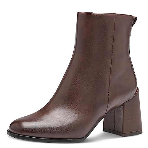 MARCO TOZZI Damen Stiefeletten mit Absatz Elegant, Braun (Cafe), 36 von MARCO TOZZI