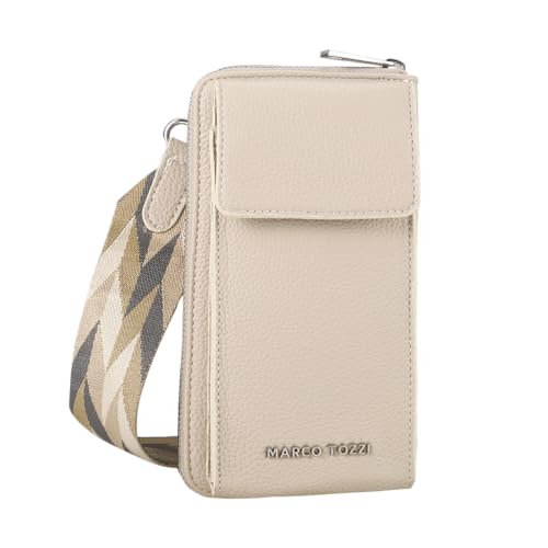 MARCO TOZZI Damen Umhängetasche Handytasche Handyetui Accessoire 2-61024-41, Farbe:Beige von MARCO TOZZI