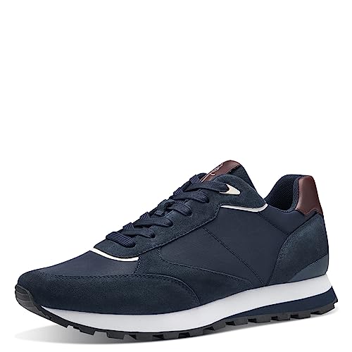 MARCO TOZZI by Guido Maria Kretschmer Herren Sneaker flach Freizeit mit Schnürsenkeln, Blau (Navy Comb), 41 von MARCO TOZZI