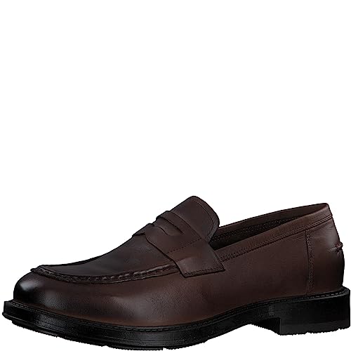 MARCO TOZZI by Guido Maria Kretschmer Herren Loafer aus Leder Elegant, Braun (Cognac), 44 von MARCO TOZZI