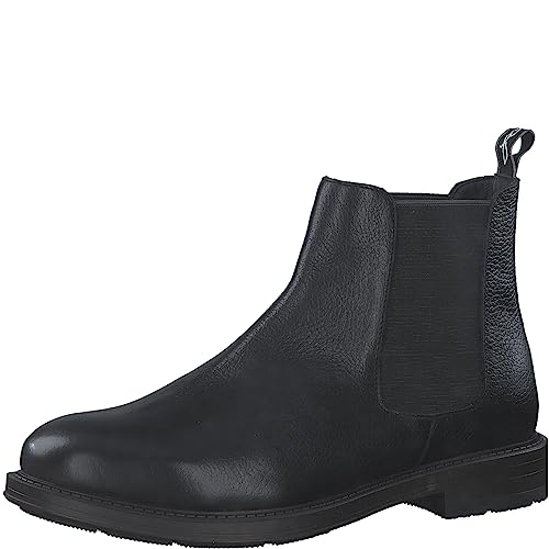 MARCO TOZZI by Guido Maria Kretschmer Herren Chelsea Boots aus Leder Elegant, Schwarz (Black), 43 von MARCO TOZZI