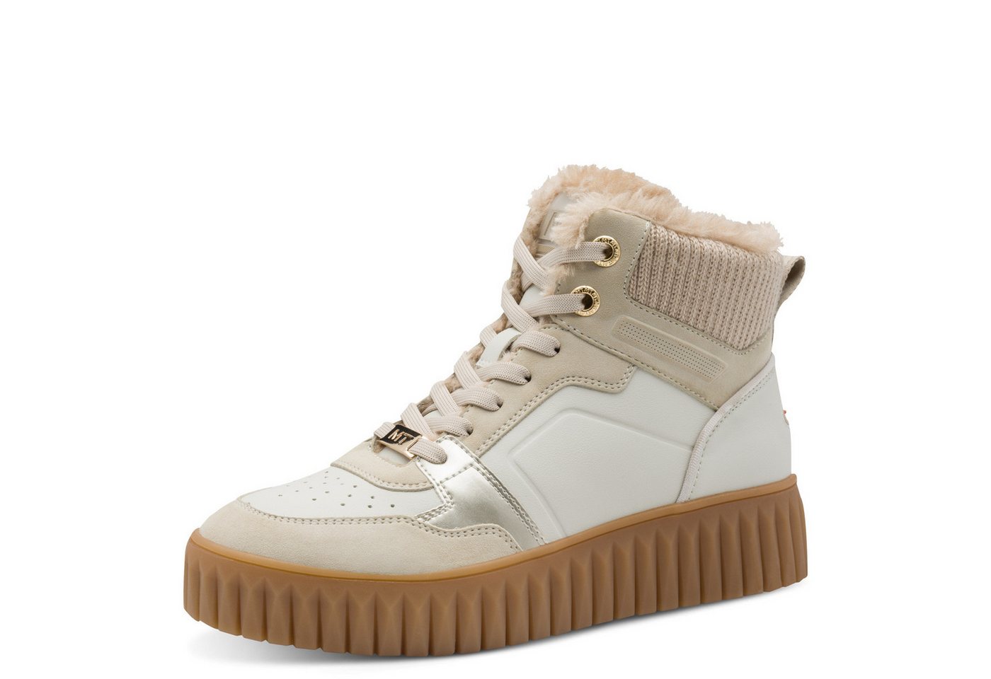 MARCO TOZZI Marco Tozzi Damen Stiefelette 2-26211-45-402 CREAM COMB Stiefelette von MARCO TOZZI