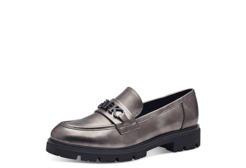 MARCO TOZZI Marco Tozzi by GMK Damen Slipper 2-84700-43-915 PEWTER Slipper von MARCO TOZZI