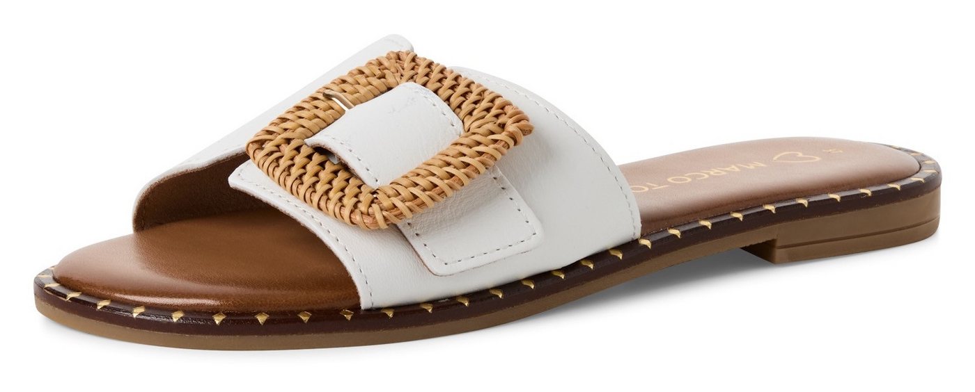 MARCO TOZZI Pantolette, Blockabsatz, Sommerschuh, Schlupfschuh mit Schnallen-Schmuckelement von MARCO TOZZI