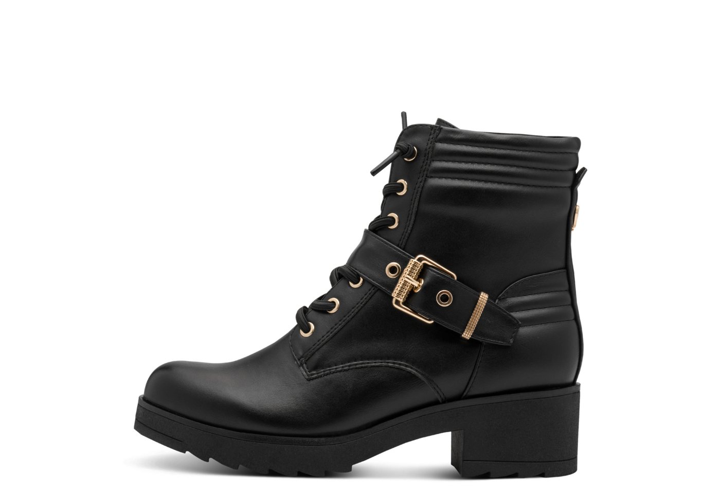 MARCO TOZZI Schnürstiefelette, Blockabsatz, Schnürboots, Herbstboots in veganer Verarbeitung von MARCO TOZZI