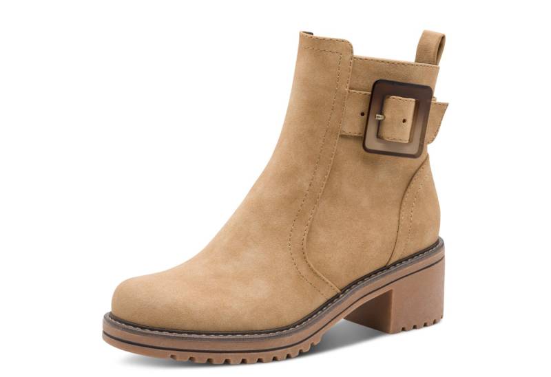 MARCO TOZZI Stiefelette, Blockabstz, Herbstboots in veganer Verarbeitung von MARCO TOZZI