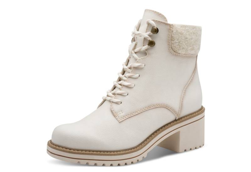 MARCO TOZZI Winterstiefelette, Blockabsatz, Schnürboots, Winterboots mit Haken im Bergsteigerlook von MARCO TOZZI