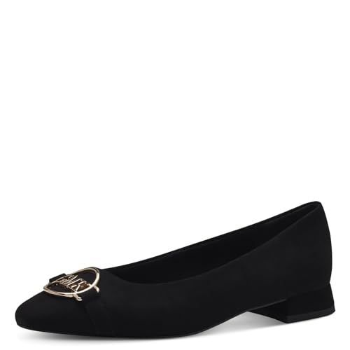 MARCO TOZZI by Guido Maria Kretschmer Damen Ballerinas mit Blockabsatz Elegant, Schwarz (Schwarz), 41 EU von MARCO TOZZI