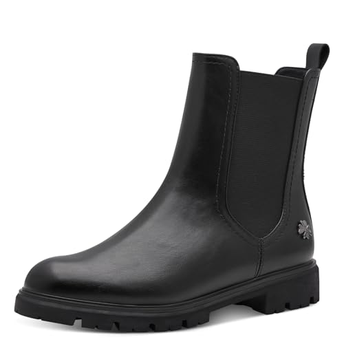 MARCO TOZZI by Guido Maria Kretschmer Damen Chelsea Boots Flach mit Reißverschluss, Schwarz (Black), 37 EU von MARCO TOZZI