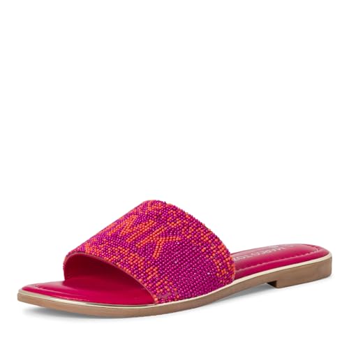 MARCO TOZZI by Guido Maria Kretschmer Damen Pantoletten mit Blockabsatz Bequem, Rosa (Fuxia Comb), 36 EU von MARCO TOZZI
