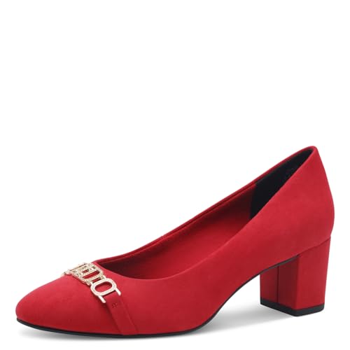 MARCO TOZZI by Guido Maria Kretschmer Damen Pumps mit Blockabsatz Elegant, Rot (Red), 38 EU von MARCO TOZZI