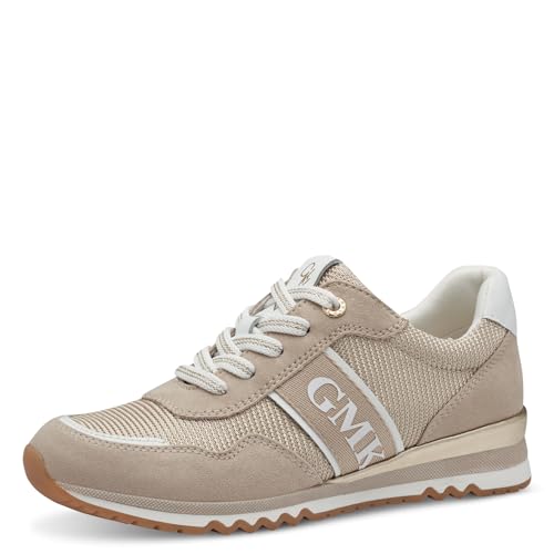 MARCO TOZZI by Guido Maria Kretschmer Damen Sneaker flach mit Schnürsenkeln Modern, Beige (Dune Comb), 39 EU von MARCO TOZZI