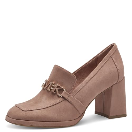 MARCO TOZZI by Guido Maria Kretschmer Damen Trotteur mit Blockabsatz Elegant, Beige (Nude), 37 EU von MARCO TOZZI