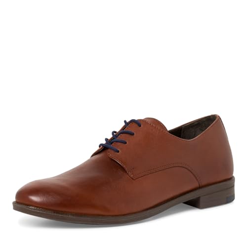 MARCO TOZZI by Guido Maria Kretschmer Herren Anzugschuhe aus Leder Oxford, Braun (Cognac), 42 EU von MARCO TOZZI