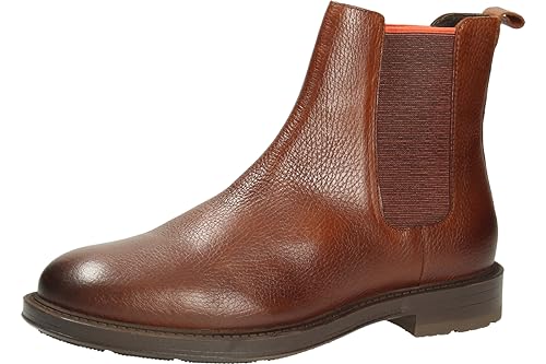 MARCO TOZZI by Guido Maria Kretschmer Herren Chelsea Boots aus Leder Elegant, Braun (Cognac), 41 von MARCO TOZZI