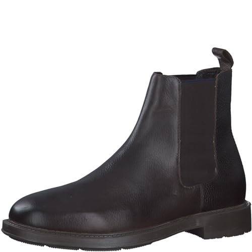 MARCO TOZZI by Guido Maria Kretschmer Herren Chelsea Boots aus Leder mit Blockabsatz, Braun (Mocca), 42 EU von MARCO TOZZI