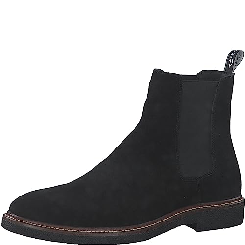 MARCO TOZZI by Guido Maria Kretschmer Herren Chelsea Boots aus Wildleder Elegant, Schwarz (Black), 41 von MARCO TOZZI