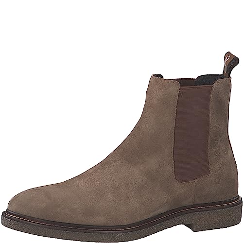 MARCO TOZZI by Guido Maria Kretschmer Herren Chelsea Boots aus Wildleder mit Blockabsatz, Braun (Muscat), 42 EU von MARCO TOZZI