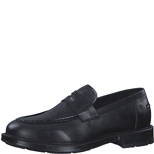 MARCO TOZZI by Guido Maria Kretschmer Herren Loafer aus Leder Elegant, Schwarz (Black), 43 von MARCO TOZZI