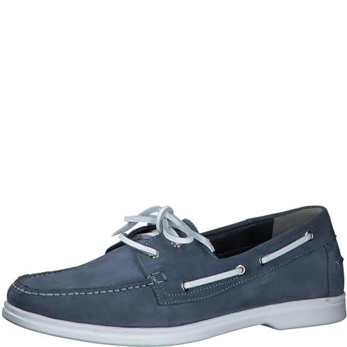 MARCO TOZZI by Guido Maria Kretschmer Herren Schnürschuhe aus Leder Elegant, Blau (Denim Nubuck), 43 EU von MARCO TOZZI