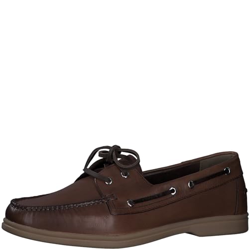 MARCO TOZZI by Guido Maria Kretschmer Herren Schnürschuhe aus Leder Elegant, Braun (Cognac), 44 EU von MARCO TOZZI