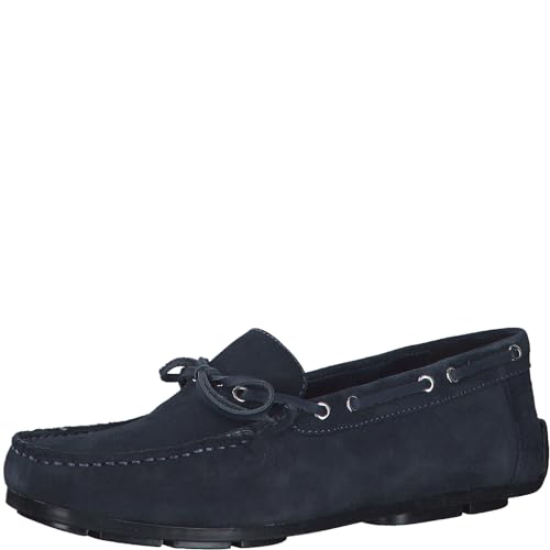 MARCO TOZZI by Guido Maria Kretschmer Herren Slipper aus Leder Flach, Blau (Navy), 42 EU von MARCO TOZZI