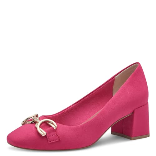 MARCO TOZZI Damen Pumps mit Blockabsatz Vegan, Rosa (Pink), 39 EU von MARCO TOZZI