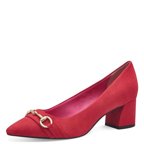 MARCO TOZZI Damen Pumps Spitz Vegan, Rot (Rot), 38 EU von MARCO TOZZI