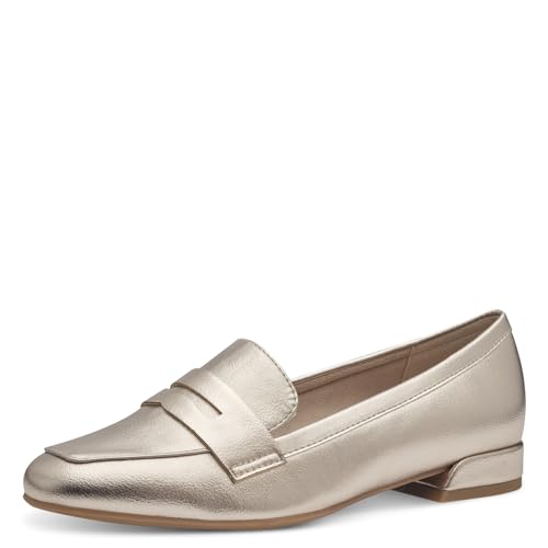 MARCO TOZZI Damen Slipper mit Blockabsatz Vegan, Beige (Platinum), 39 EU MARCO TOZZI Damen Slipper mit Blockabsatz Vegan, Beige (Platinum), 39 EU von MARCO TOZZI