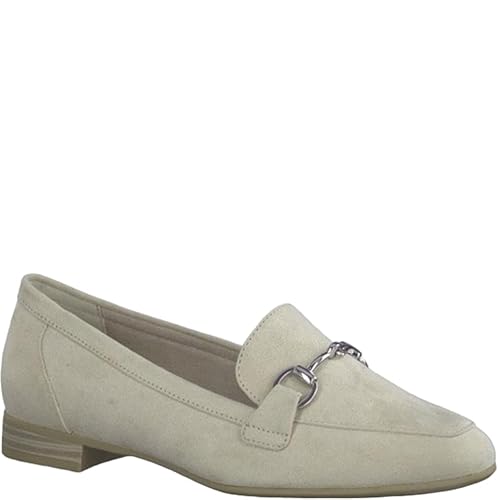 Marco Tozzi Damen, Feel ME Fußbett, weiches Innenfutter, 2-24212-42 Fahrer-Slipper, beige, 41 EU von MARCO TOZZI