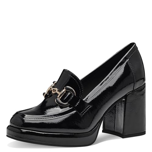 MARCO TOZZI Damen Loafer mit Absatz Lack Vegan, Schwarz (Black Patent), 39 EU MARCO TOZZI Damen Loafer mit Absatz Lack Vegan, Schwarz (Black Patent), 39 EU von MARCO TOZZI