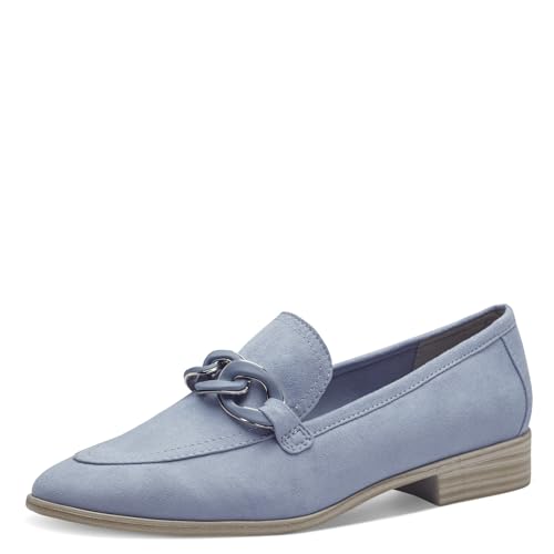 MARCO TOZZI Damen Slipper mit Blockabsatz Elegant, Blau (Polar), 41 EU MARCO TOZZI Damen Slipper mit Blockabsatz Elegant, Blau (Polar), 41 EU von MARCO TOZZI