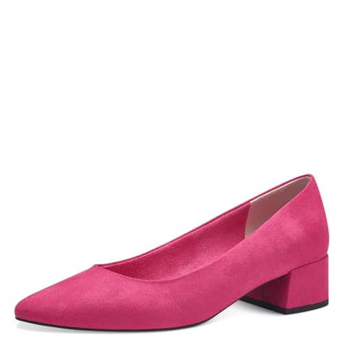 MARCO TOZZI Damen Pumps mit Blockabsatz Vegan, Rosa (Pink), 37 EU von MARCO TOZZI