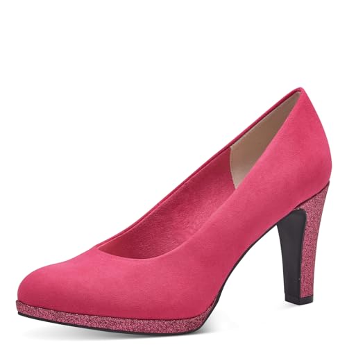 MARCO TOZZI Damen Pumps Glitzer Vegan, Rosa (Pink Comb), 41 EU von MARCO TOZZI