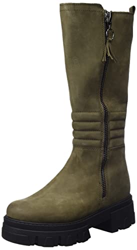 Marco Tozzi Damen 2-2-25600-29 Kniehohe Stiefel, Olive Nubuck, 42 EU von MARCO TOZZI