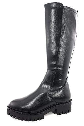 Marco Tozzi Damen 2-2-25615-27 Langschaftstiefel Kniehohe Stiefel, Black Antic, 37 EU von MARCO TOZZI