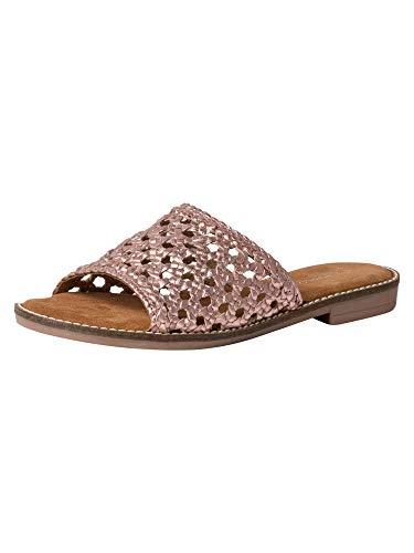 Marco Tozzi Damen 2-2-27118-36 Flache Sandale, Rose METALLIC, 37 EU von MARCO TOZZI