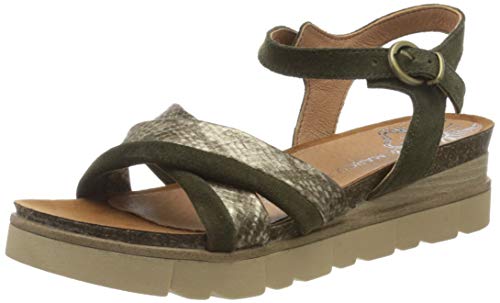 Marco Tozzi Damen 2-2-28505-24 Riemchensandalen, Grün (Khaki Comb 726), 39 EU von MARCO TOZZI